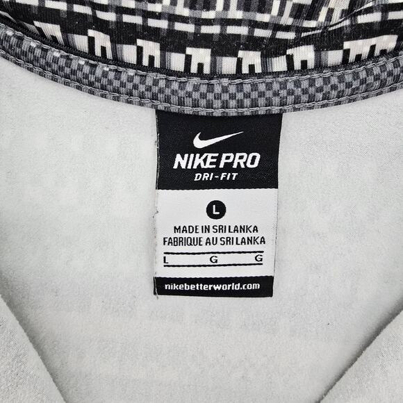 Nike Women's Half Zip Pullover Top Black Gray L - Picture 3 of 5